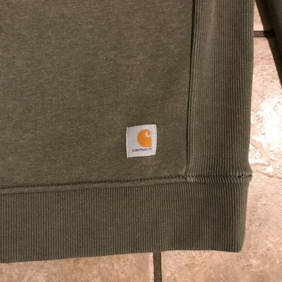 Women's Carhartt Relaxed Midweight Crewneck Sleeve Logo Sweatshirt-Size M(104410 - Picture 10 of 12